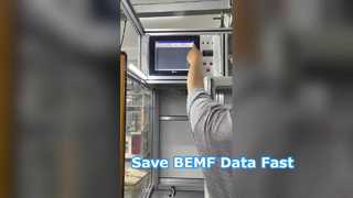 كيفية حفظ بيانات الاختبار لمحطة BEMF